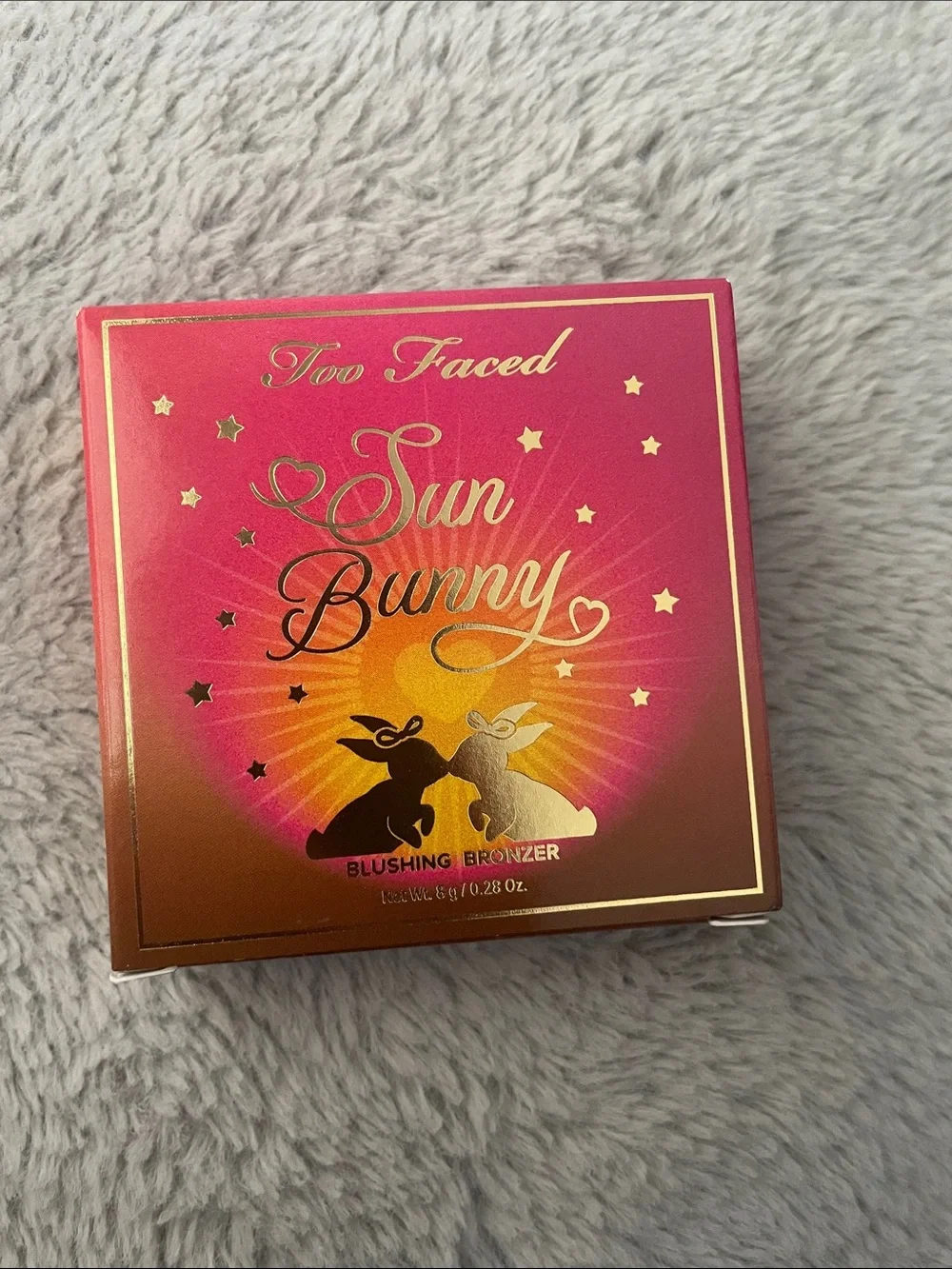Too Faced Sun Bunny Blushing Bronzer - Pink & Gold Packaging